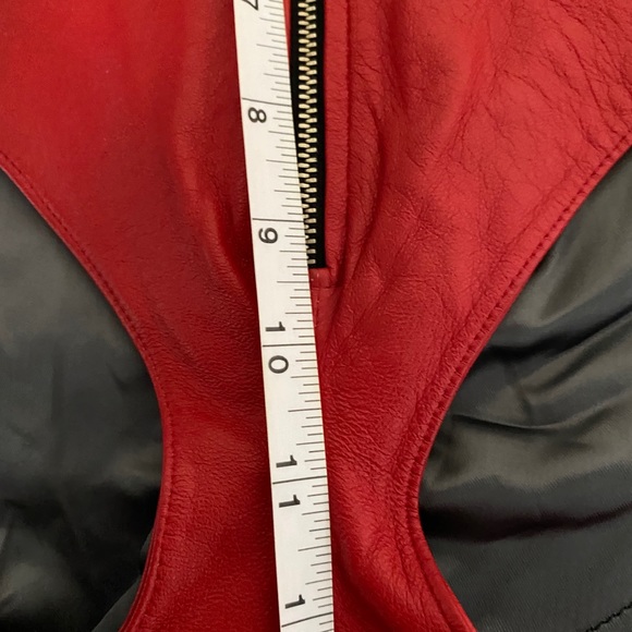 Sexy Red Leather Booty High Waist Shorts 38 - Picture 2 of 10